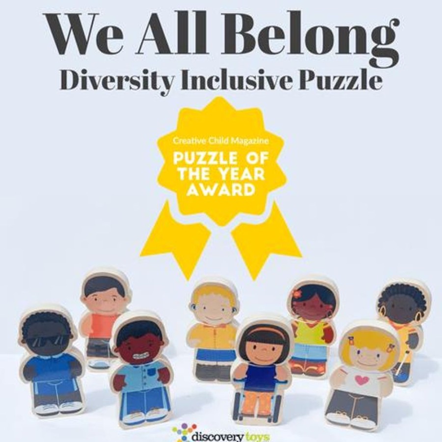 Holiday Gifts Discovery Toys | We All Belong Chunky Diversity Inclusive Wood Puzzle