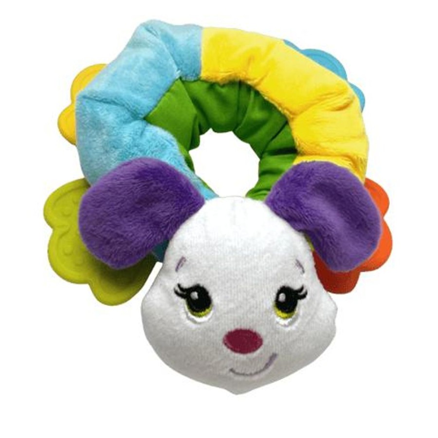 All New Discovery Toys | Scrunchy Pup Plush Infant Sensory Toy