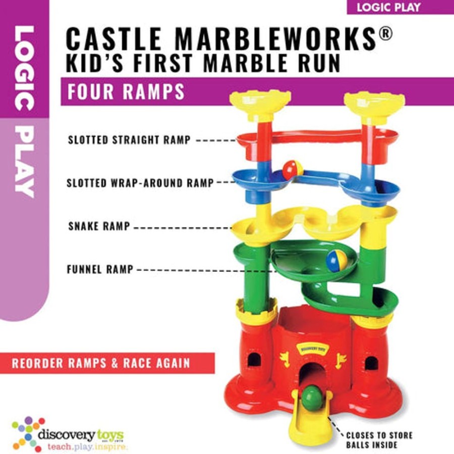 Holiday Gifts Discovery Toys | Castle Marbleworks Chime Ball Drop Tower Toy