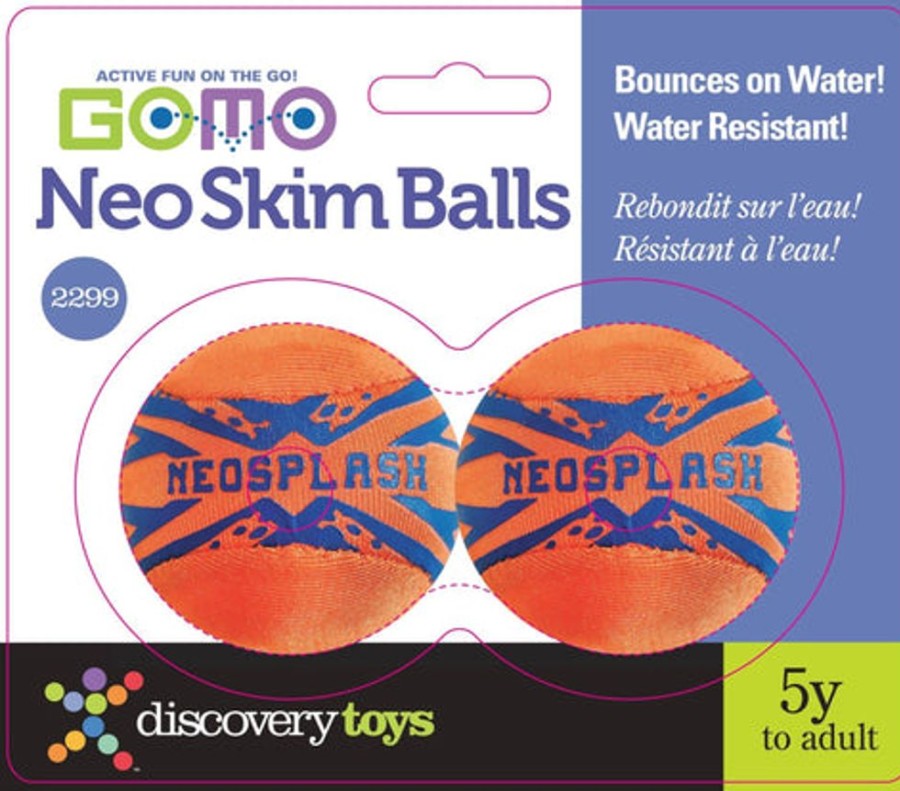 Family Discovery Toys | Go-Mo Neo Skim Balls Water Skipping Outdoor Toy